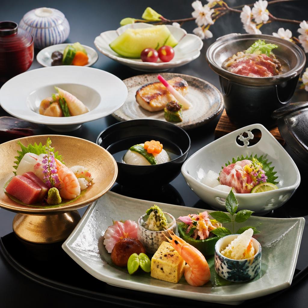 信州産の厳選素材を使用した会席料理