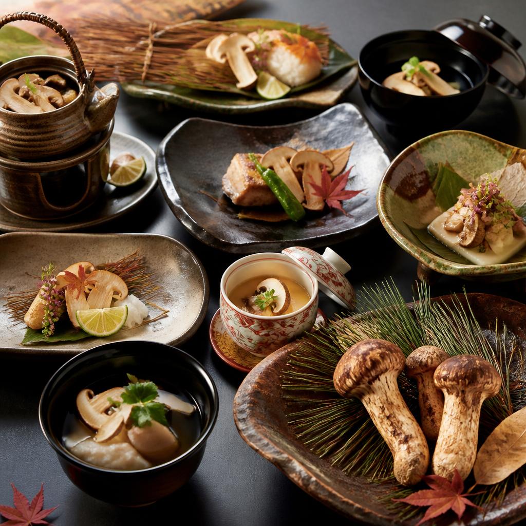 贅沢な松茸料理