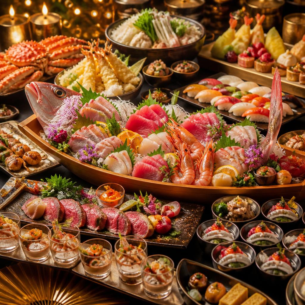 豪華な忘新年会のプラン