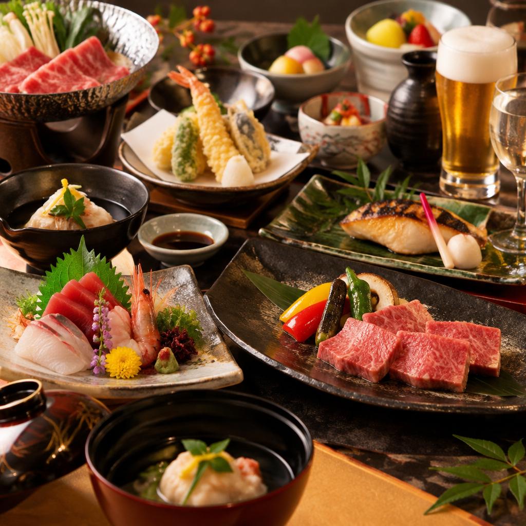 旬の信州食材を囲む、華やかな宴会コース