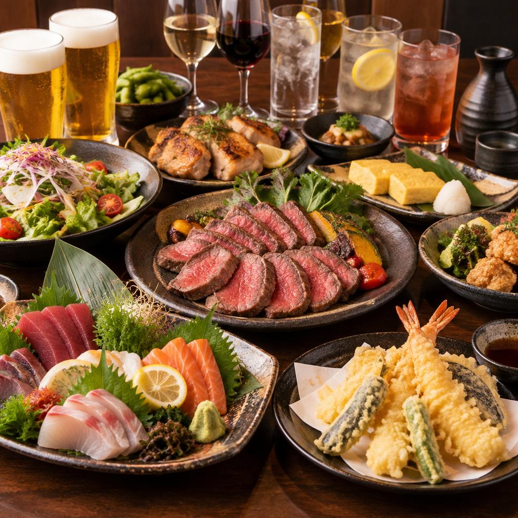 飲み放題付き宴会コースで、幹事様も安心