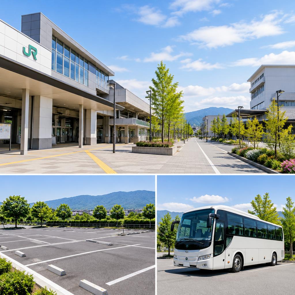 駅近＆無料送迎バスで、集まりやすさもおもてなし