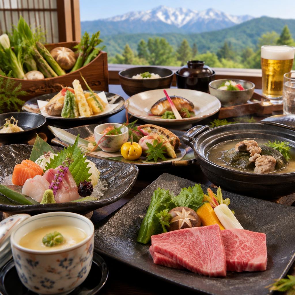 旬の信州を囲む、心ほどける宴会料理