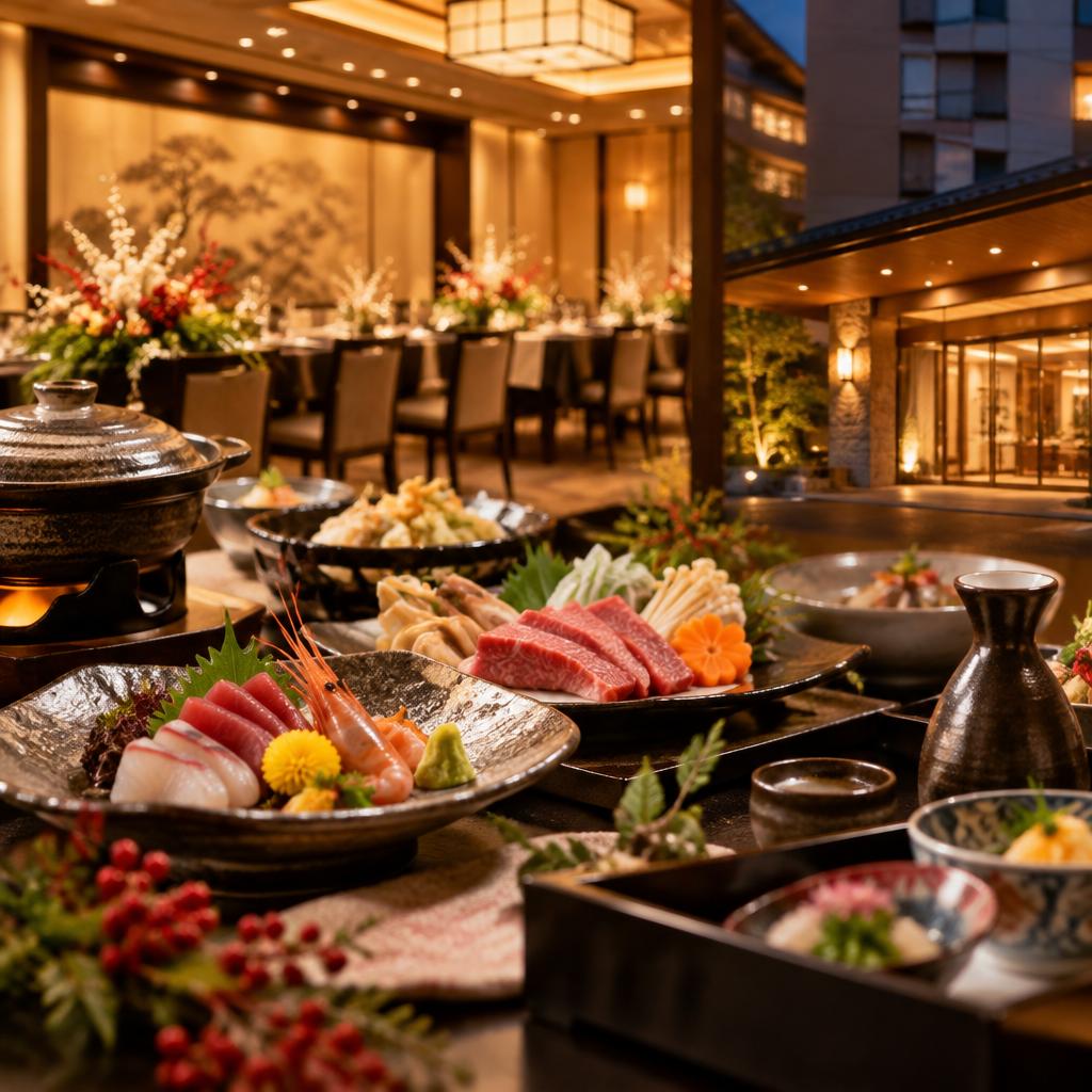 忘新年会は、料理も時間もゆったり楽しむ。塩尻駅徒歩5分、ホテルあさひ館で心に残るひとときを