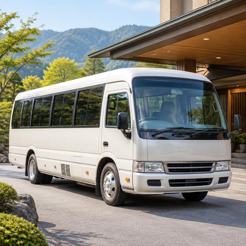 団体宴会も安心。片道1時間程度の無料送迎バス