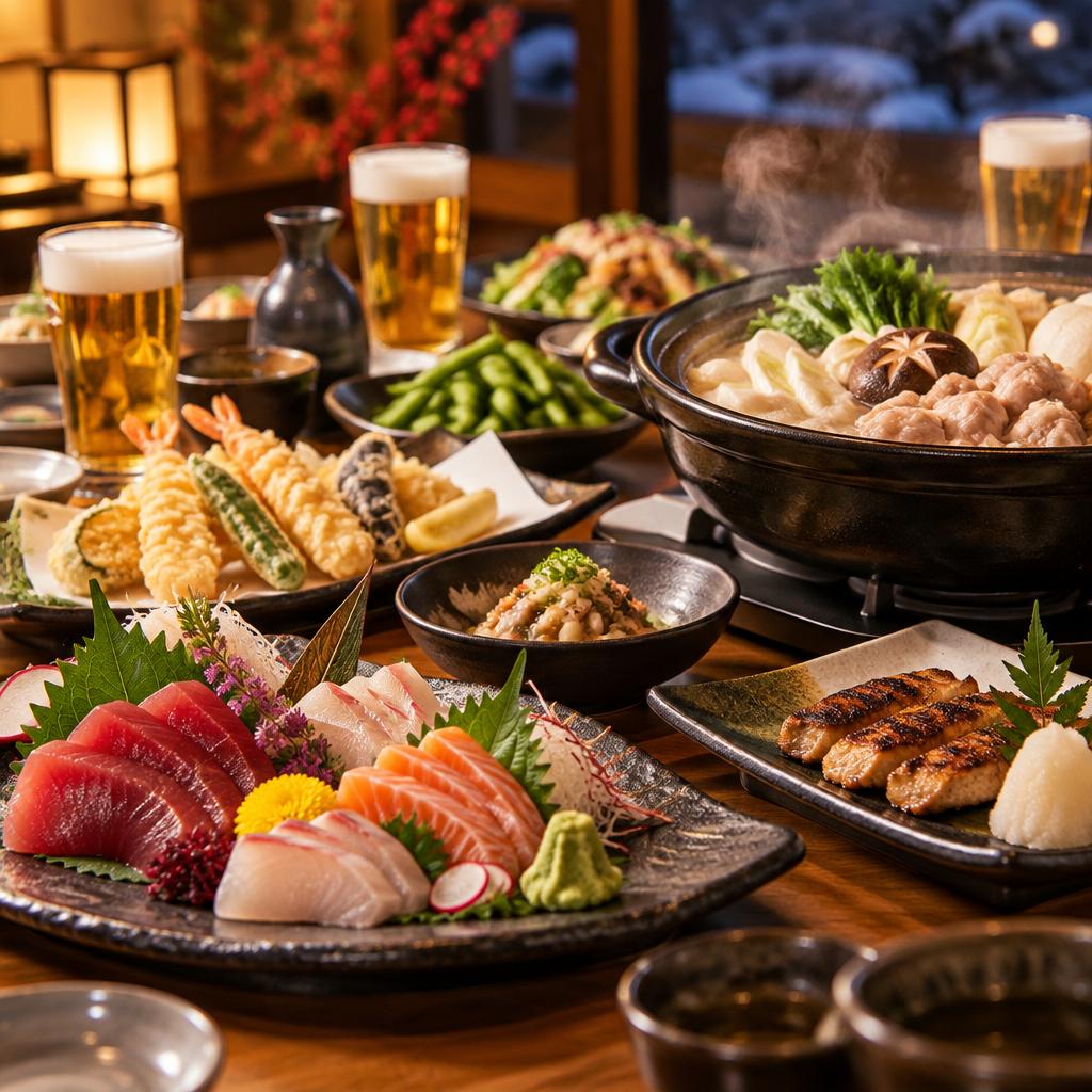 美味しい料理と、笑顔が集う忘新年会。塩尻で心に残るひとときを。